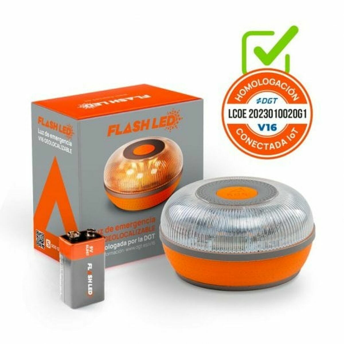 V16-Notfallleuchte verbunden FlashLed V16